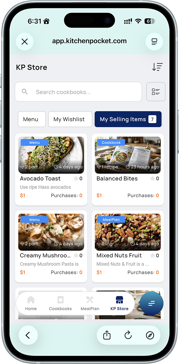 Feature mockup