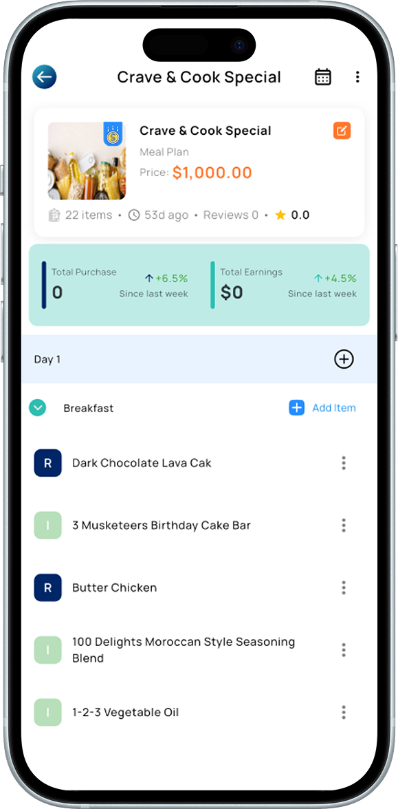 Feature mockup