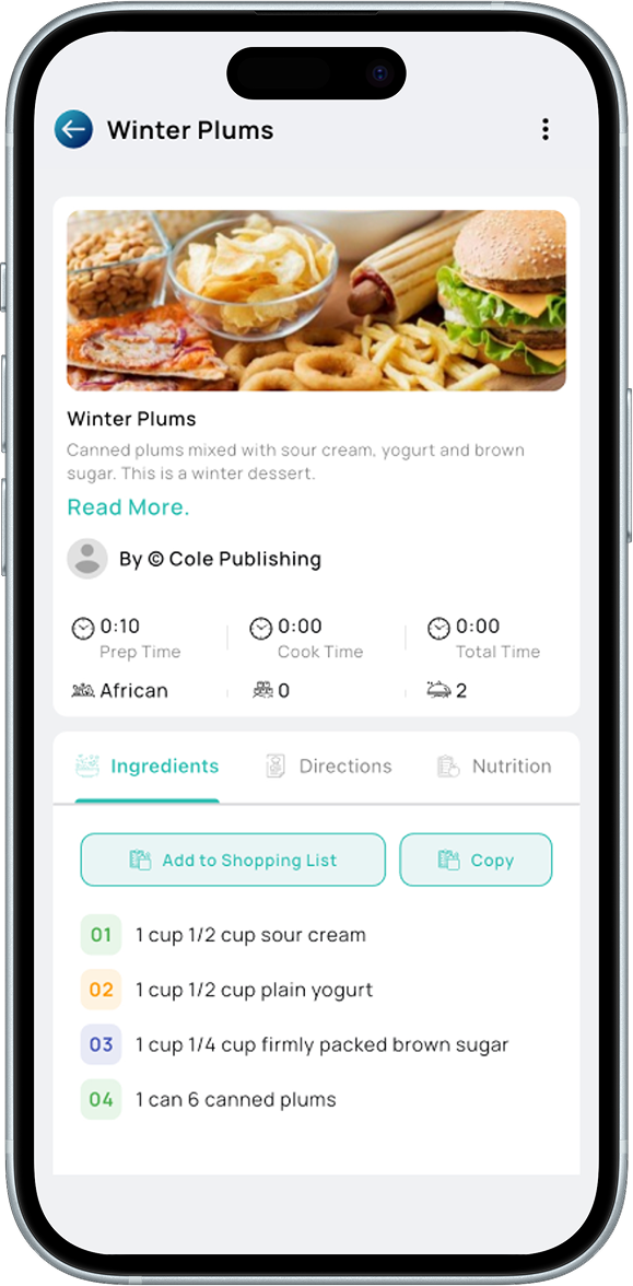 Feature mockup